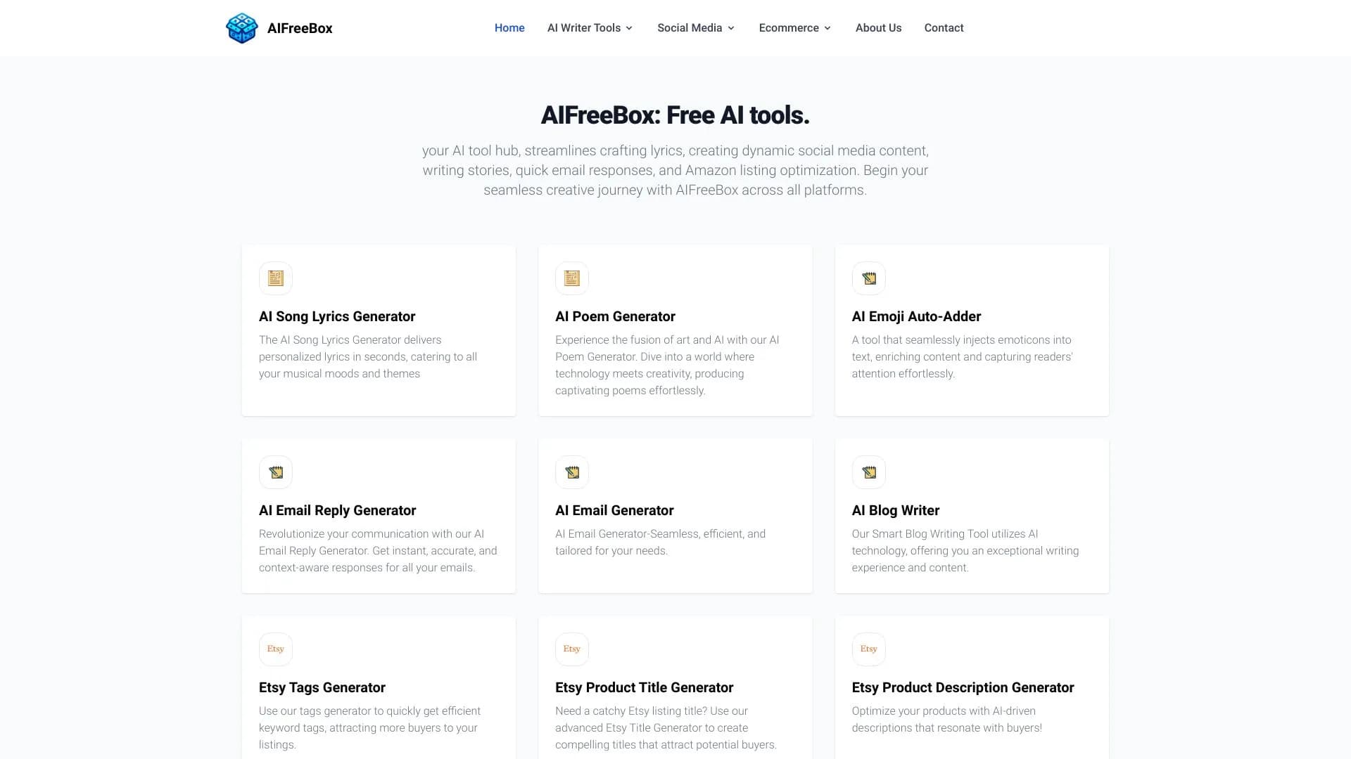AIFreeBox: Free AI Tools