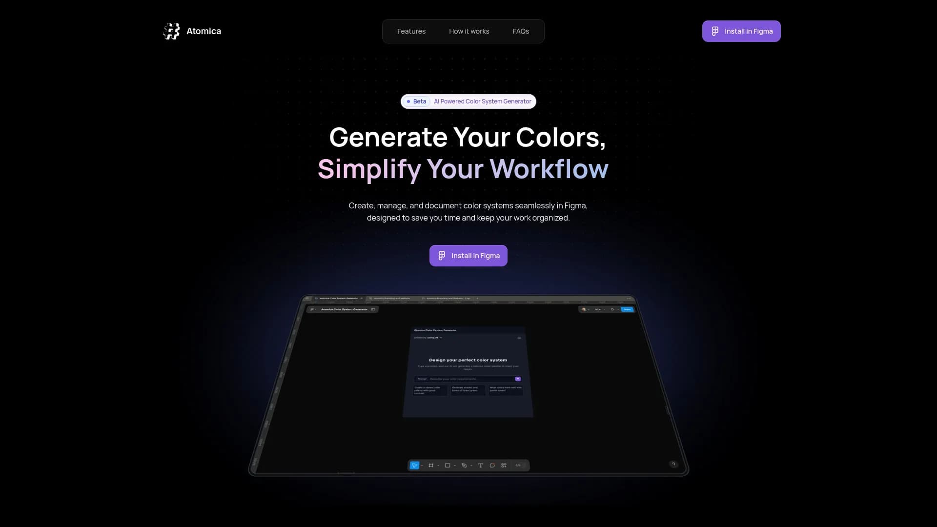 Atomica: Simplify Color Workflow