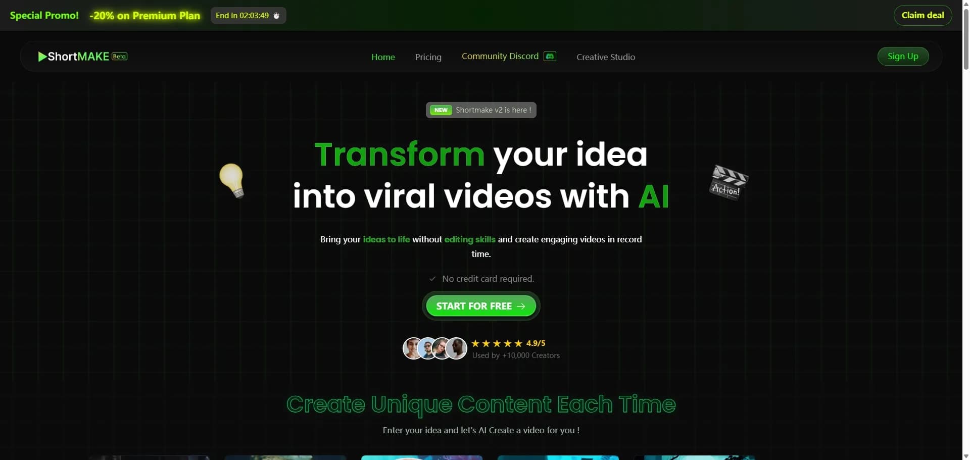 Shortmake AI video