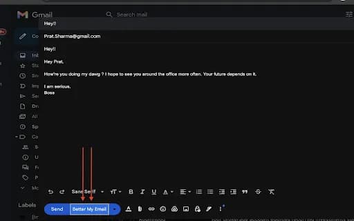 Better My Email Plugin